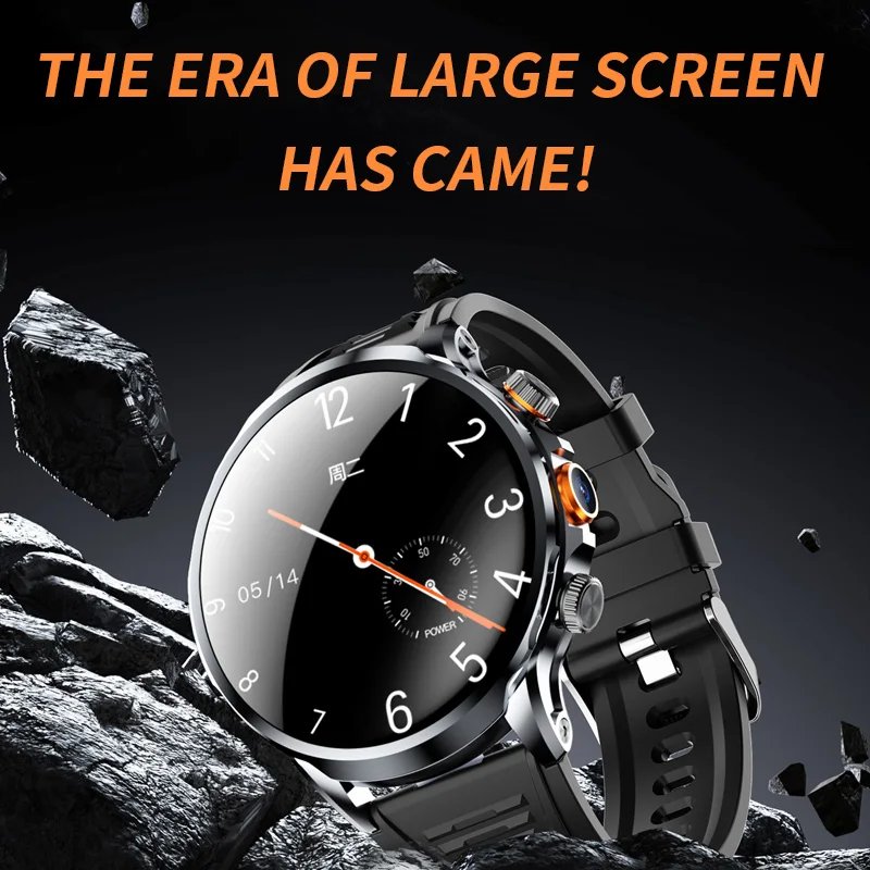 Stainless Steel Smart Watch H18 New 1.95hd Inches 4g5g Gps With Nfc Relojes Full Netcom Plug-in Card Ogladaj Call